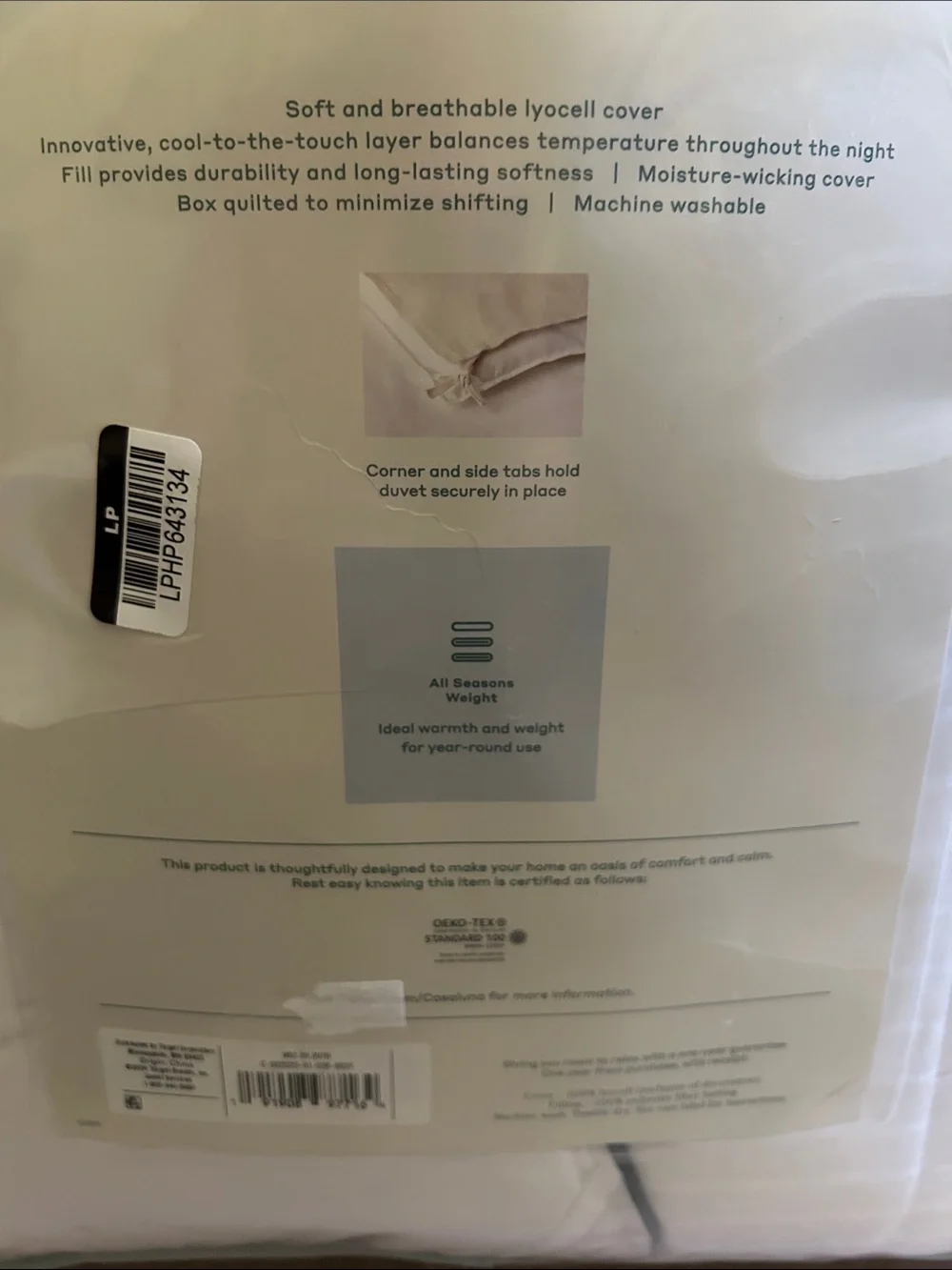 Casaluna F/Q Cool Plush Comforter - White 92” x 96”